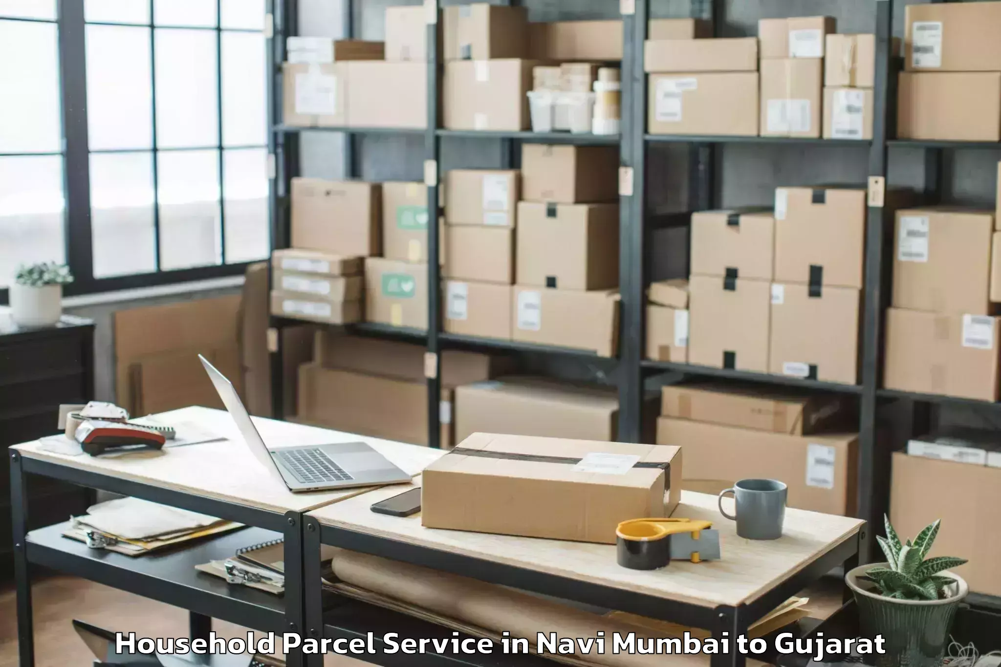 Navi Mumbai to Sanand Household Parcel Booking